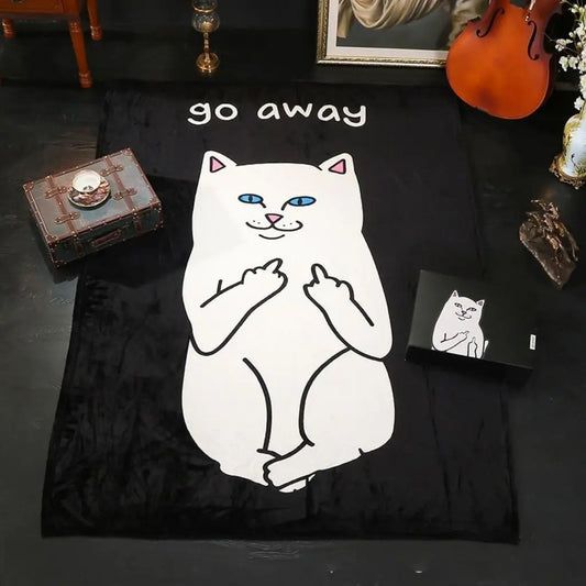 Manta Estampado de Gato de Fleece