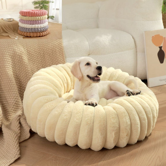 Cama Redonda de Pelúcia para Cachorro Elina
