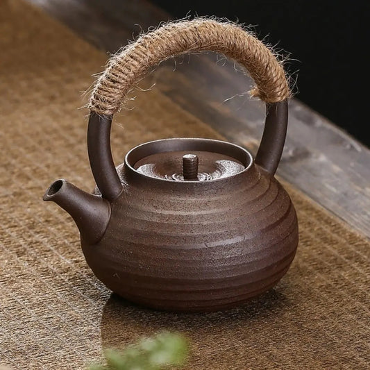 Bule Gongfu Artesanal de Cerâmica Tradicional