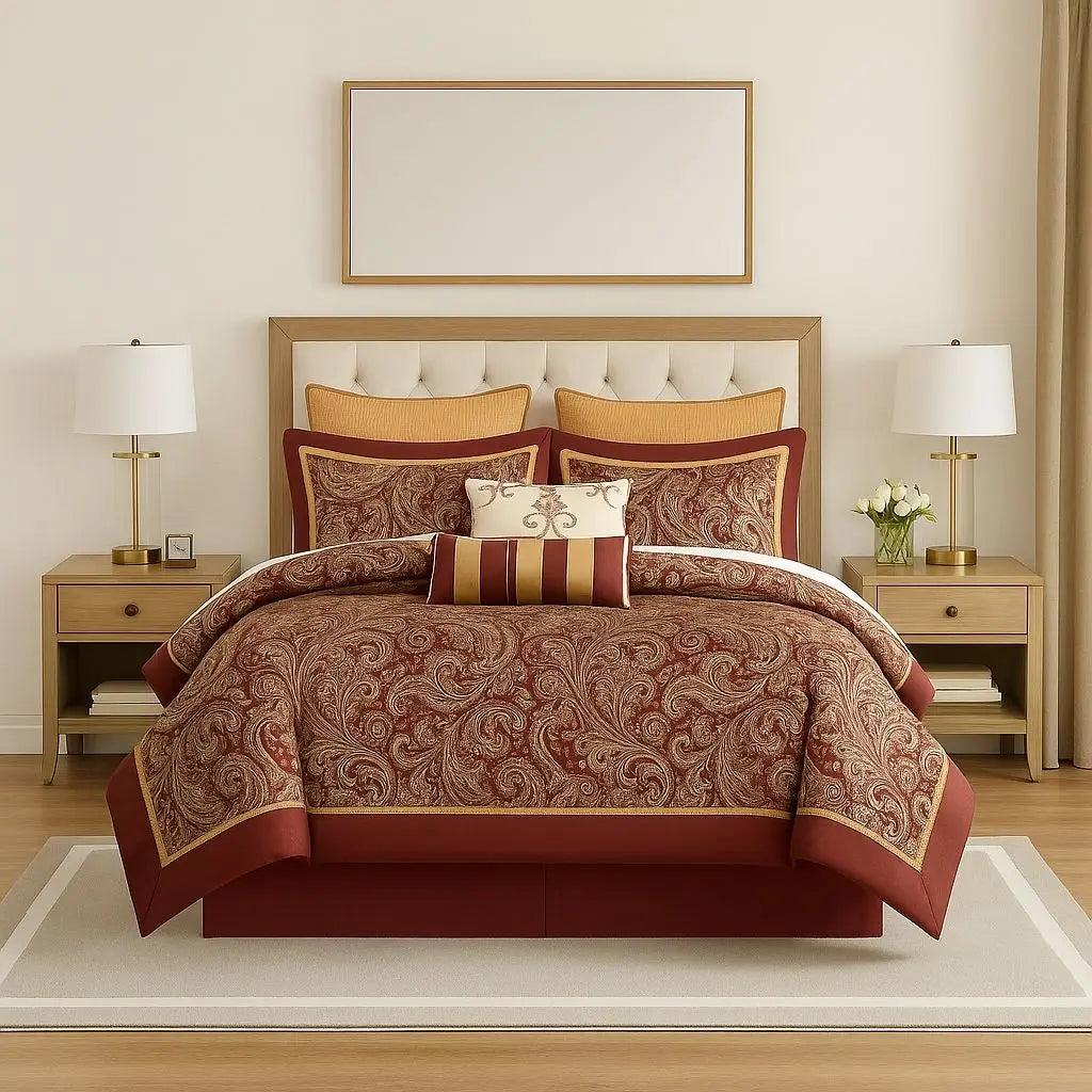 Conjunto de Edredom com 12 Peças Sophia