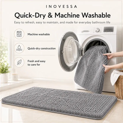 Tapete de Banheiro Absorvente em Chenille Kaelis
