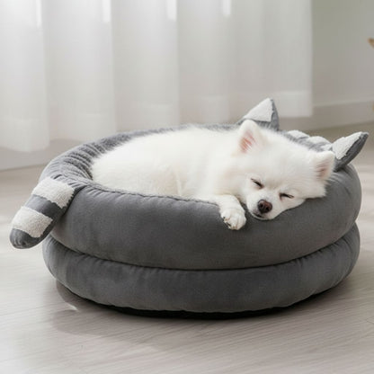 Cama Redonda de Pelúcia para Pet Rocco