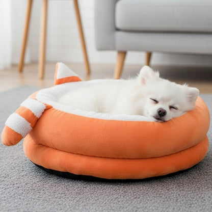 Cama Redonda de Pelúcia para Pet Rocco