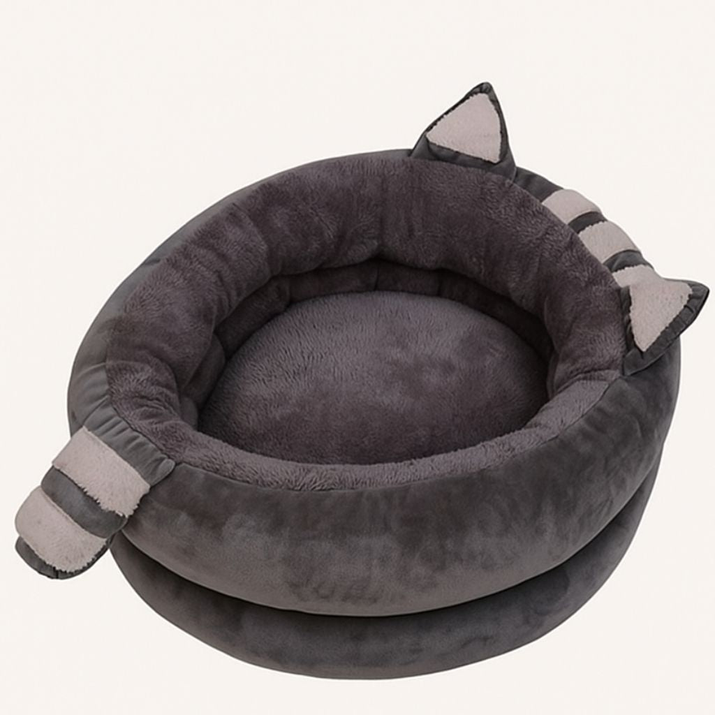 Cama Redonda de Pelúcia para Pet Rocco
