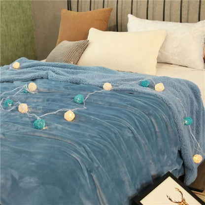 Manta Sienna de Veludo Sherpa de Fleece