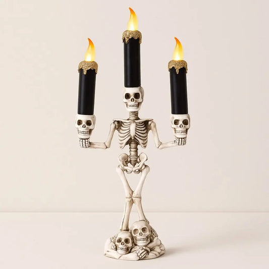 Porta-Velas Esqueleto Bones Trio
