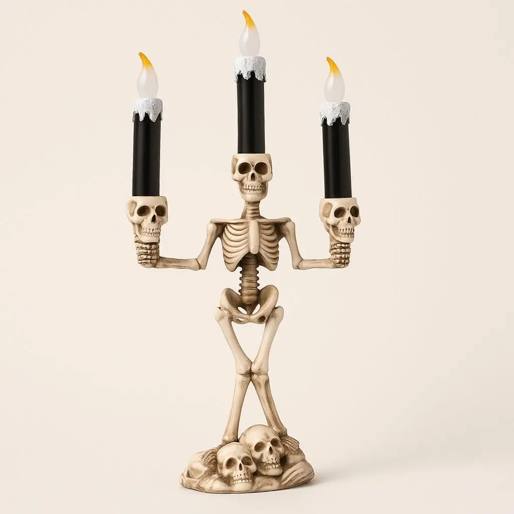 Porta-Velas Esqueleto Bones Trio