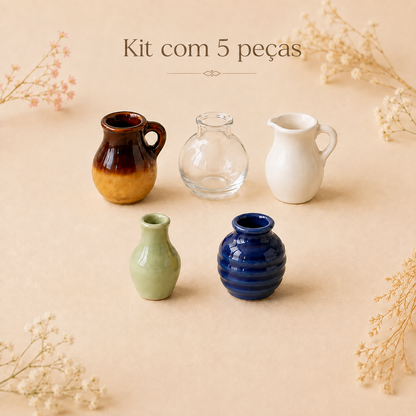 Ímãs de Geladeira em Formato de Vaso Roselle