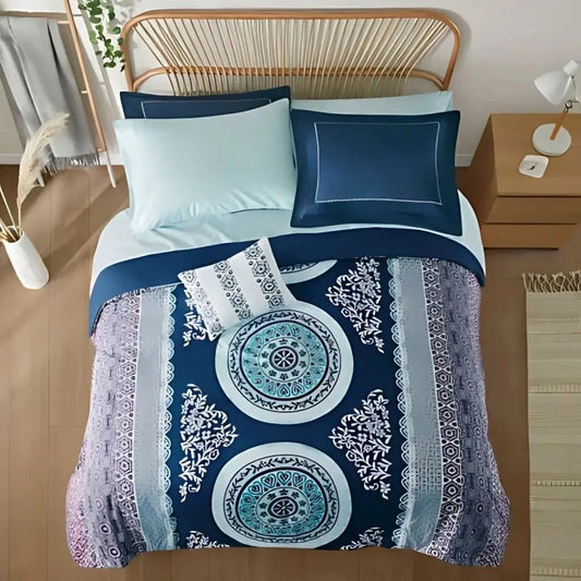 Conjunto de Edredom com Lençóis Isla Boho – Queen