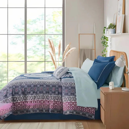 Conjunto de Edredom com Lençóis Isla Boho – Queen
