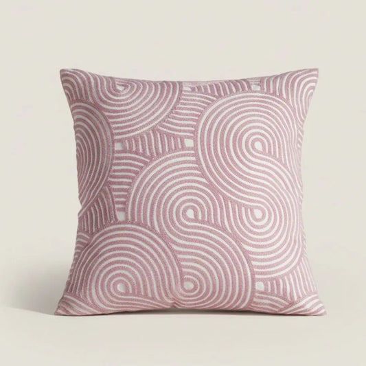 Fronhas Decorativas Lena Espiral Bordado de Algodão