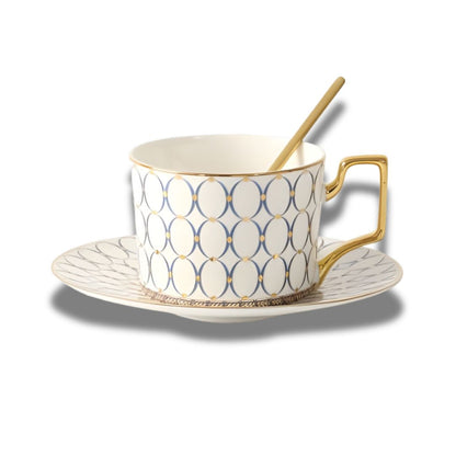 Conjunto de Xícaras de Porcelana para Chá da Tarde