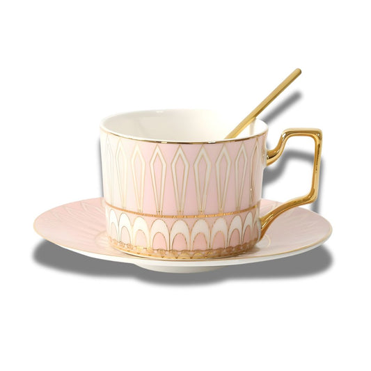 Conjunto de Xícaras de Porcelana para Chá da Tarde