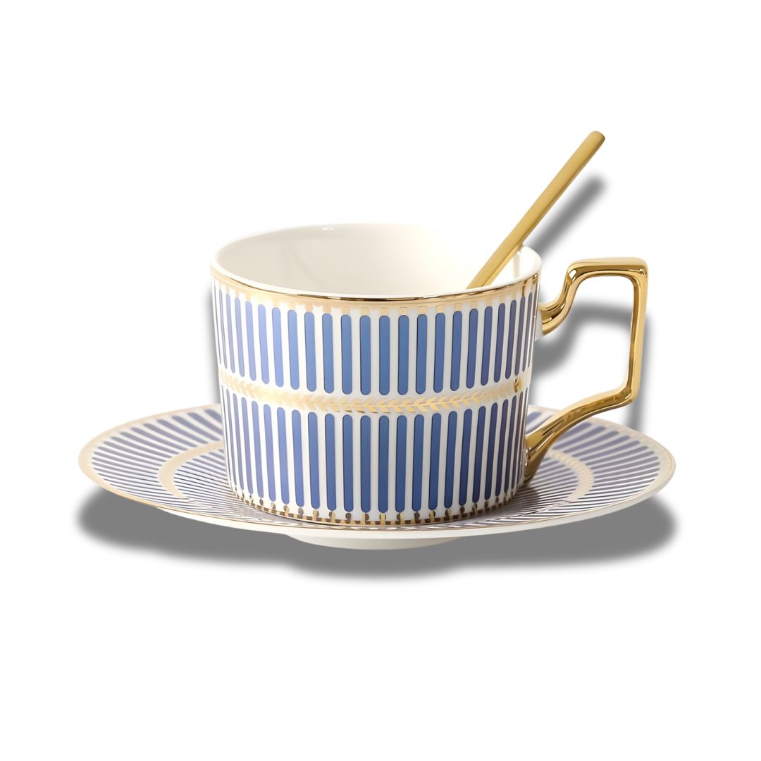 Conjunto de Xícaras de Porcelana para Chá da Tarde