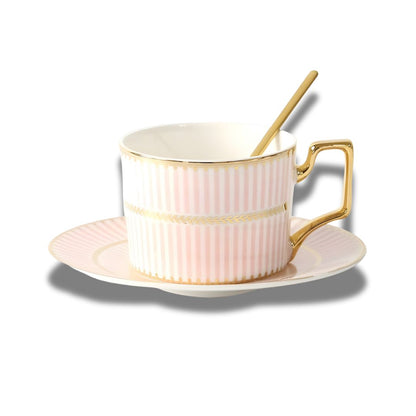 Conjunto de Xícaras de Porcelana para Chá da Tarde