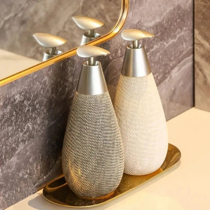 Dispenser de Loção Kenji de Cerâmica – Frasco de Sabonete Líquido Japonês Retrô Bathroom
