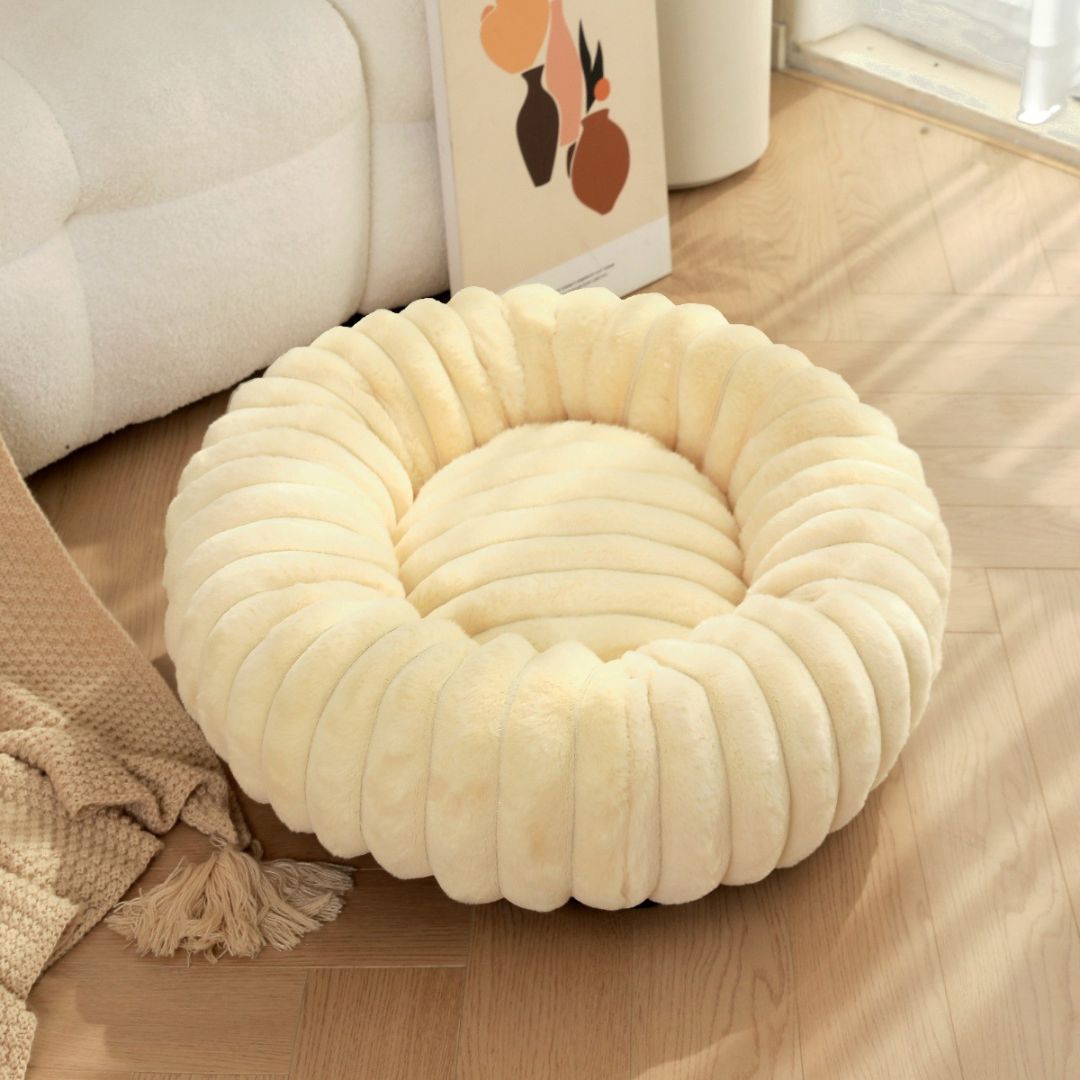 Cama Redonda de Pelúcia para Cachorro Elina