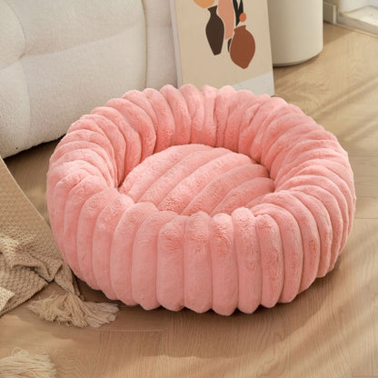 Cama Redonda de Pelúcia para Cachorro Elina