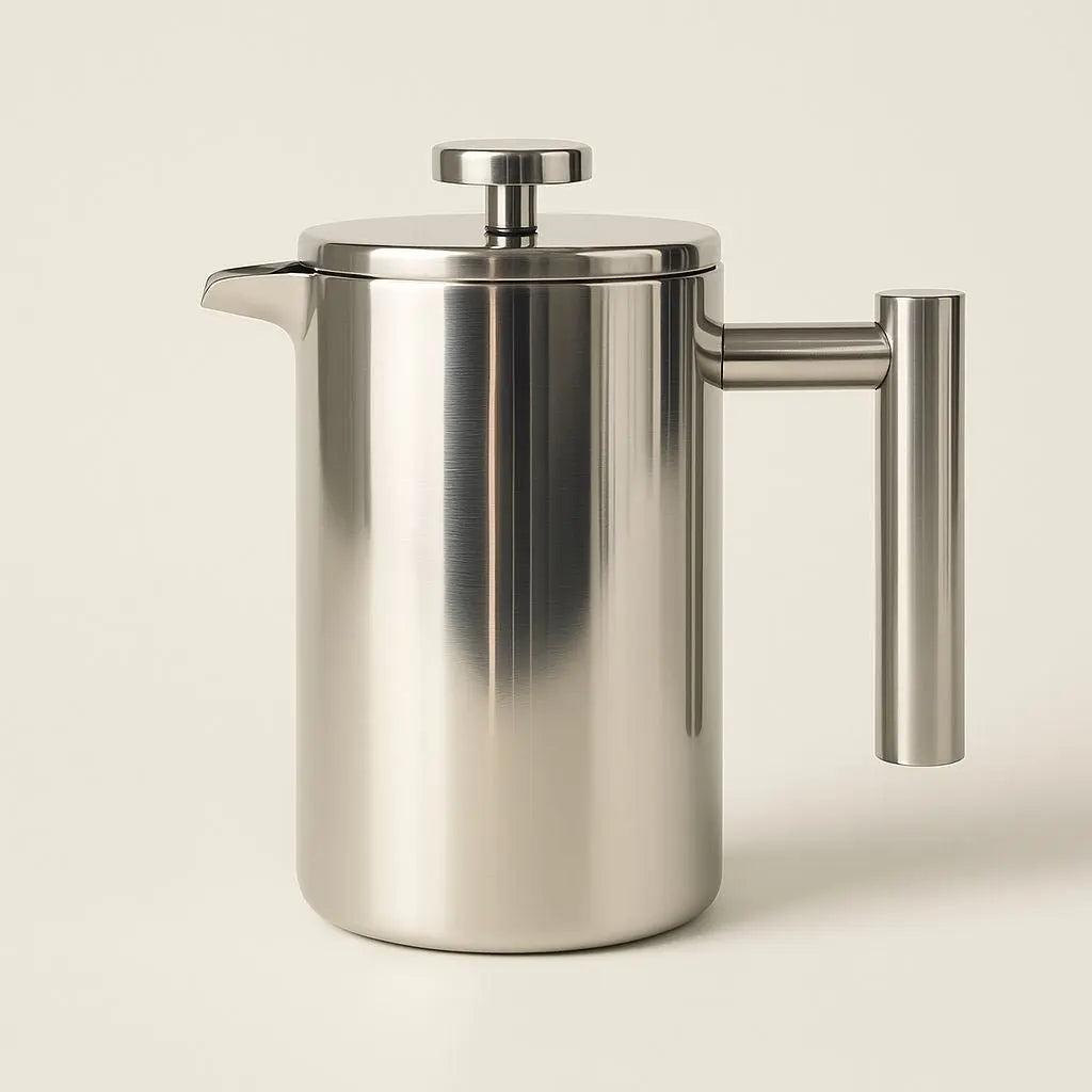 Cafeteira French Press Logan de Aço Inoxidável – Cafeteira Parede Dupla