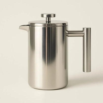 Cafeteira French Press Logan de Aço Inoxidável – Cafeteira Parede Dupla