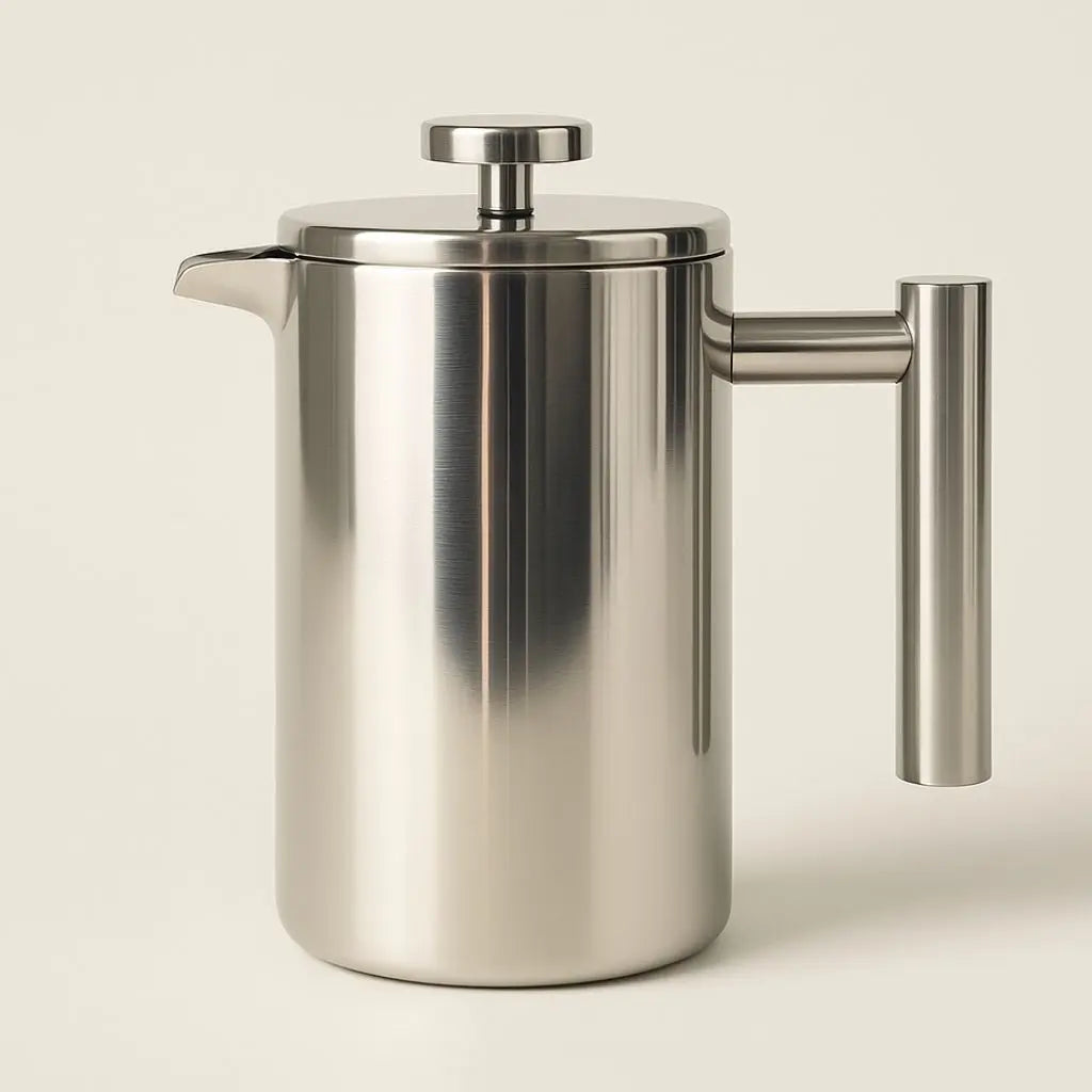 Cafeteira French Press Logan de Aço Inoxidável – Cafeteira Parede Dupla