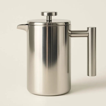 Cafeteira French Press Logan de Aço Inoxidável – Cafeteira Parede Dupla