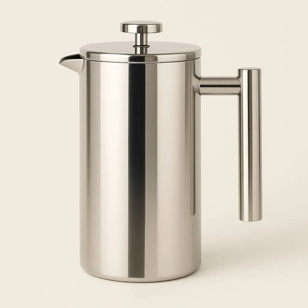 Cafeteira French Press Logan de Aço Inoxidável – Cafeteira Parede Dupla