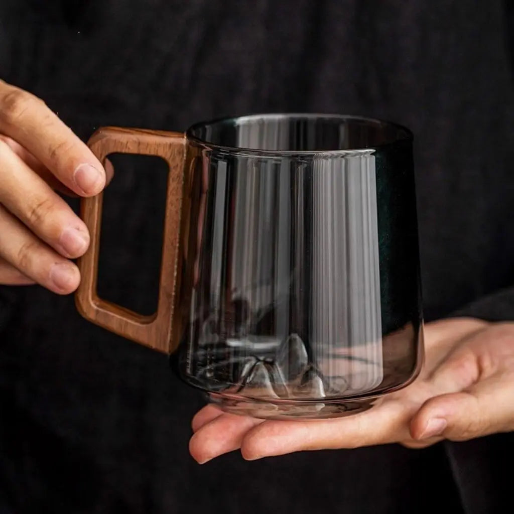 Caneca de Vidro Borossilicato Resistente ao Calor Noah