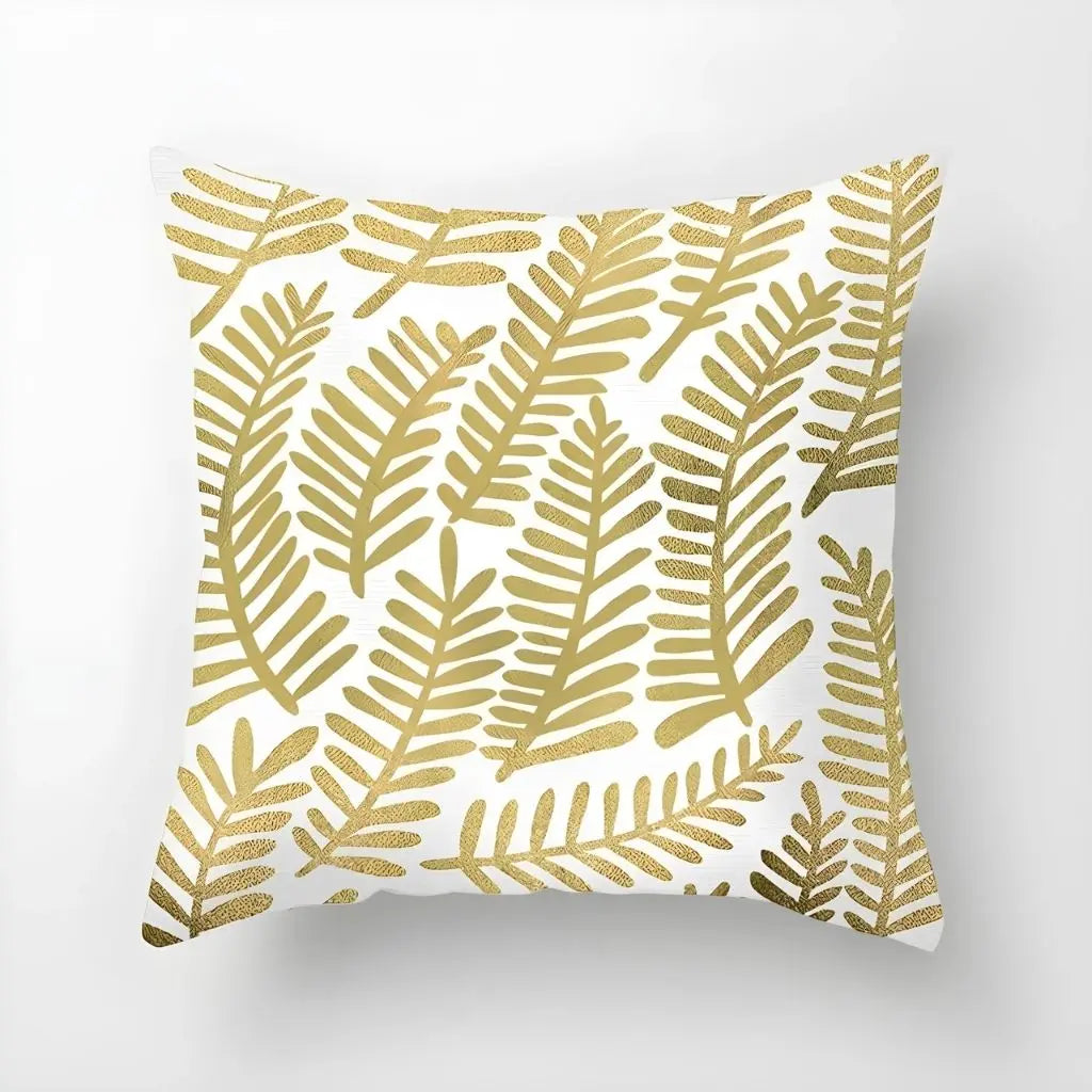Capas de Almofada Elena Geométrico Dourado