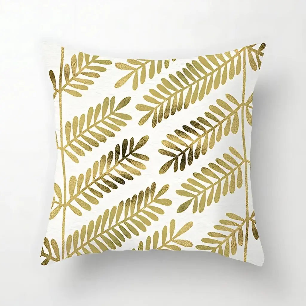 Capas de Almofada Elena Geométrico Dourado