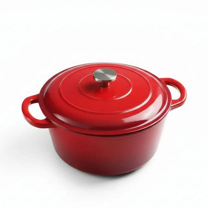 Panela de Sopa em Ferro Fundido Esmaltado Clara
