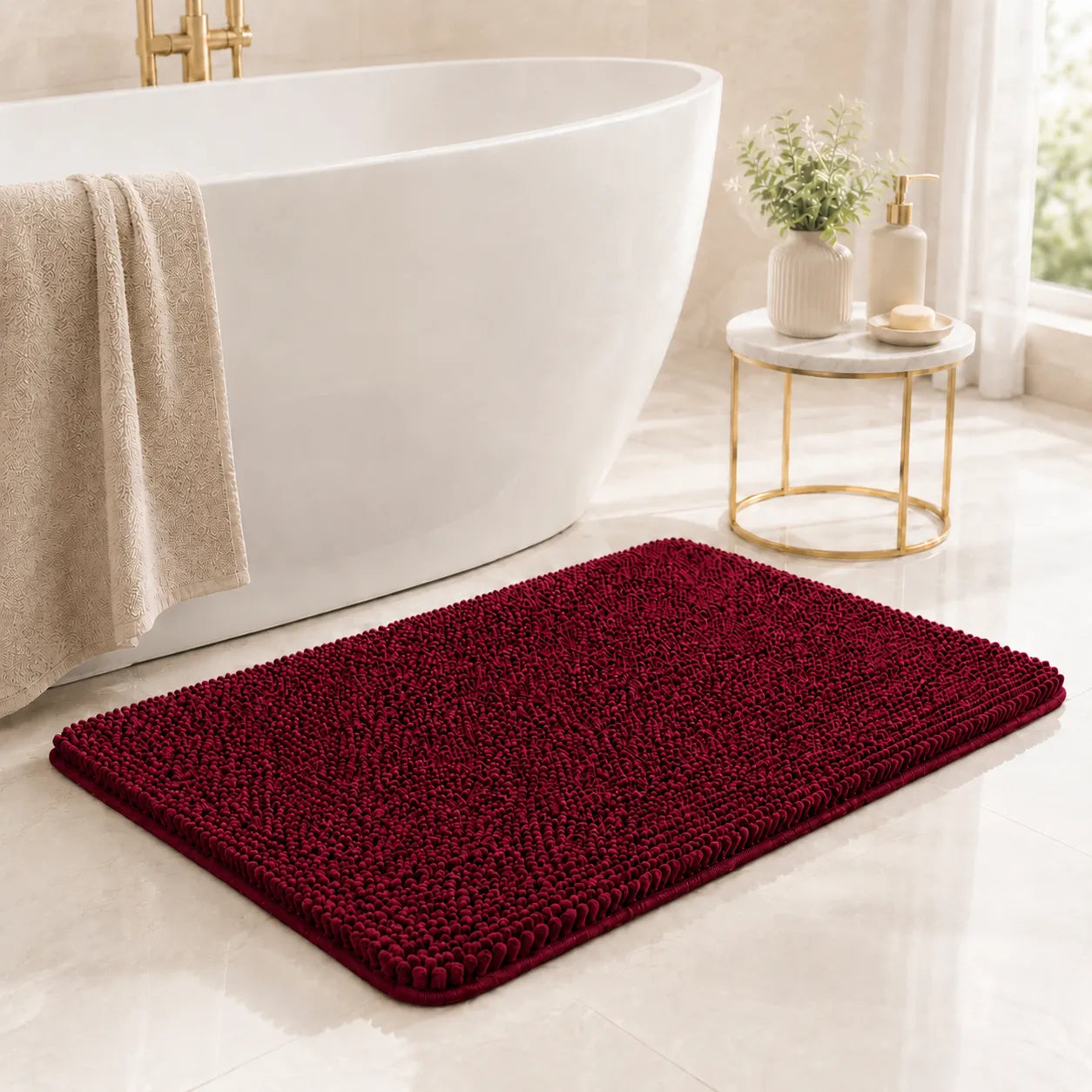 Tapete de Banheiro Absorvente em Chenille Kaelis
