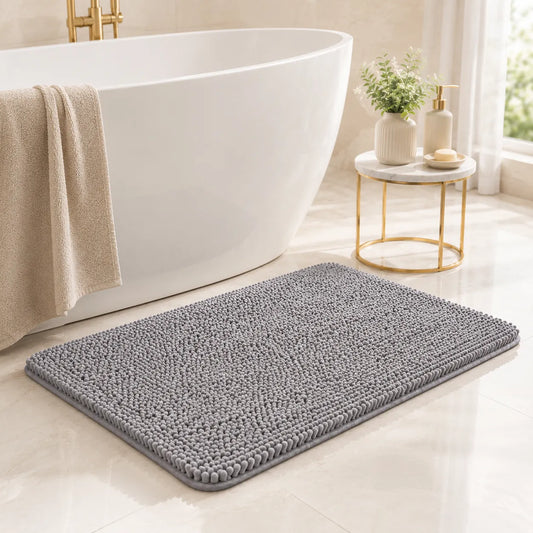 Tapete de Banheiro Absorvente em Chenille Kaelis