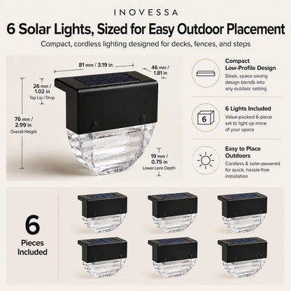 Luzes Solares para Deque e Cerca (Kit com 6) Lumira