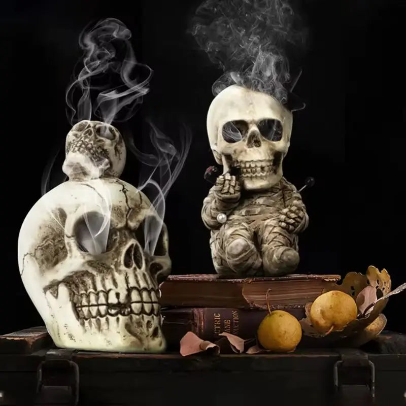 Estatuetas de Caveira em Resina Mortis