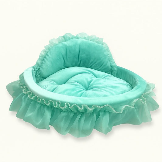 Cama Aconchegante com Babados para Pet Bella