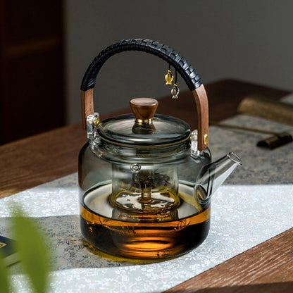 Conjunto de Chá com Bule de Vidro Yuyue