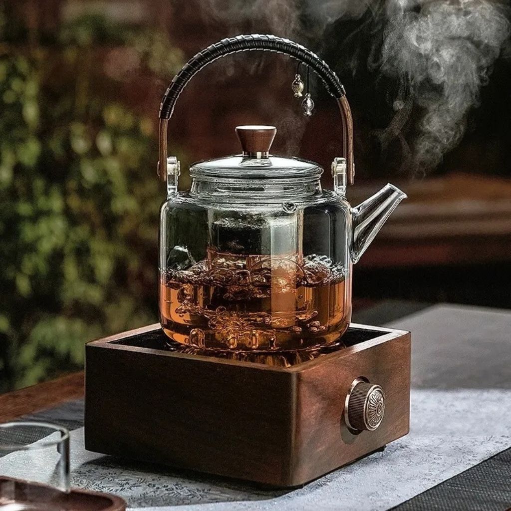 Conjunto de Chá com Bule de Vidro Yuyue