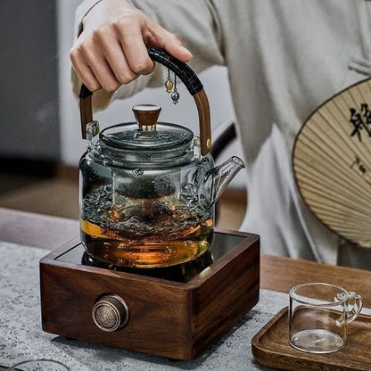 Conjunto de Chá com Bule de Vidro Yuyue