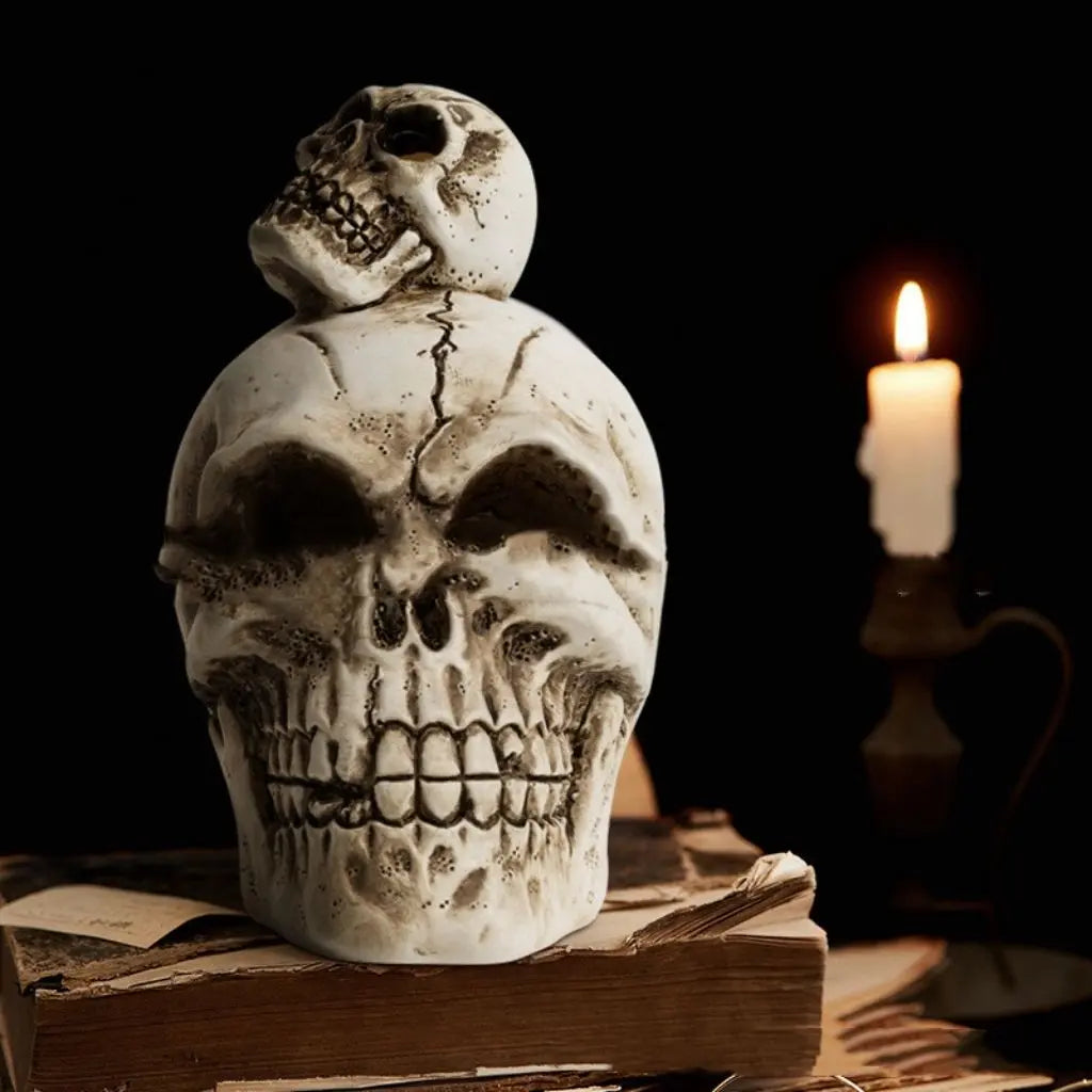 Estatuetas de Caveira em Resina Mortis