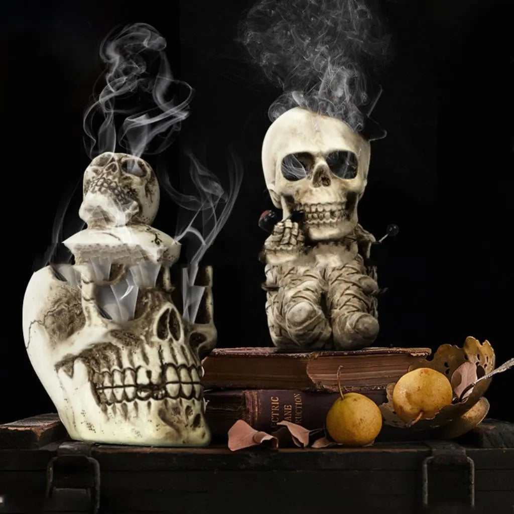 Estatuetas de Caveira em Resina Mortis