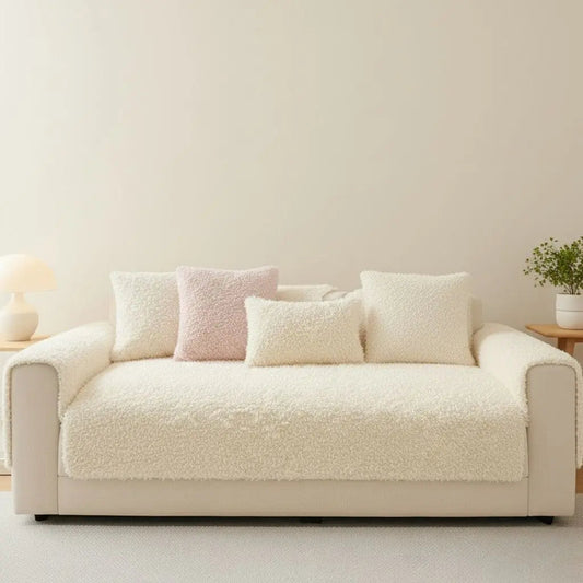 Capa de Sofá Lillian Polar de Fleece Grosso de Inverno