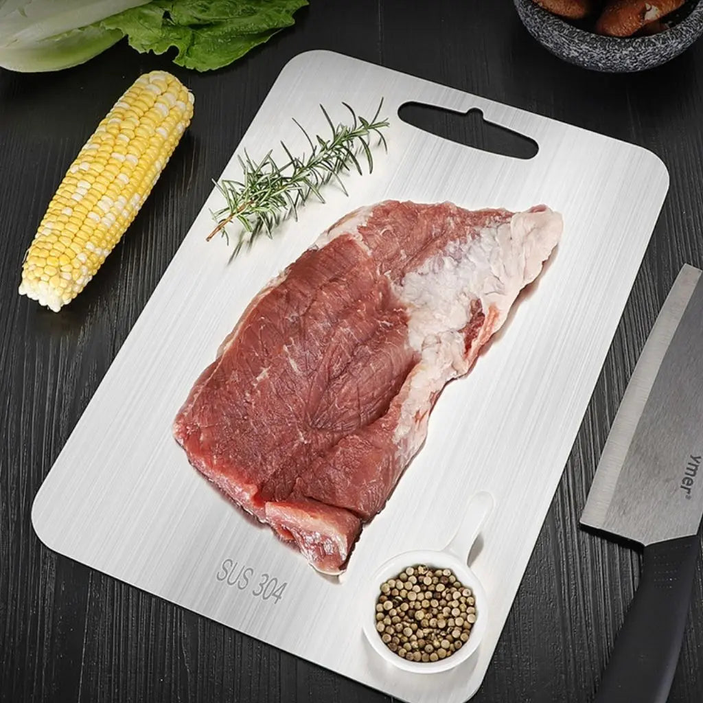 Tábua de Corte de Aço Inoxidável Selene