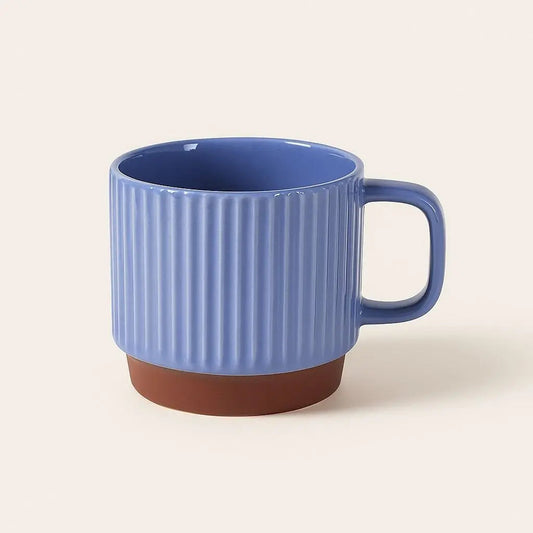 Caneca de Cerâmica Caleb – Xícara de Cerâmica Listrada