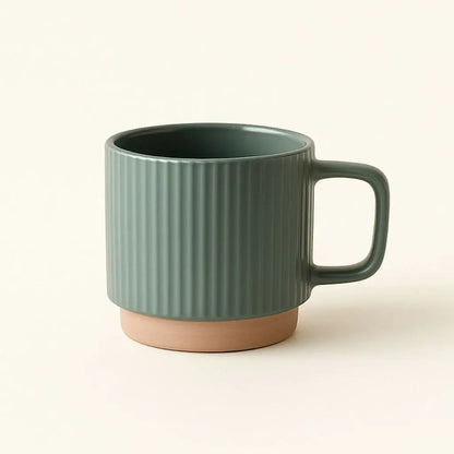 Caneca de Cerâmica Caleb – Xícara de Cerâmica Listrada