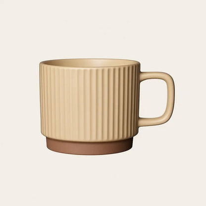 Caneca de Cerâmica Caleb – Xícara de Cerâmica Listrada