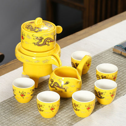 Conjunto de Chá Kung Fu Imperial Glaze de Cerâmica