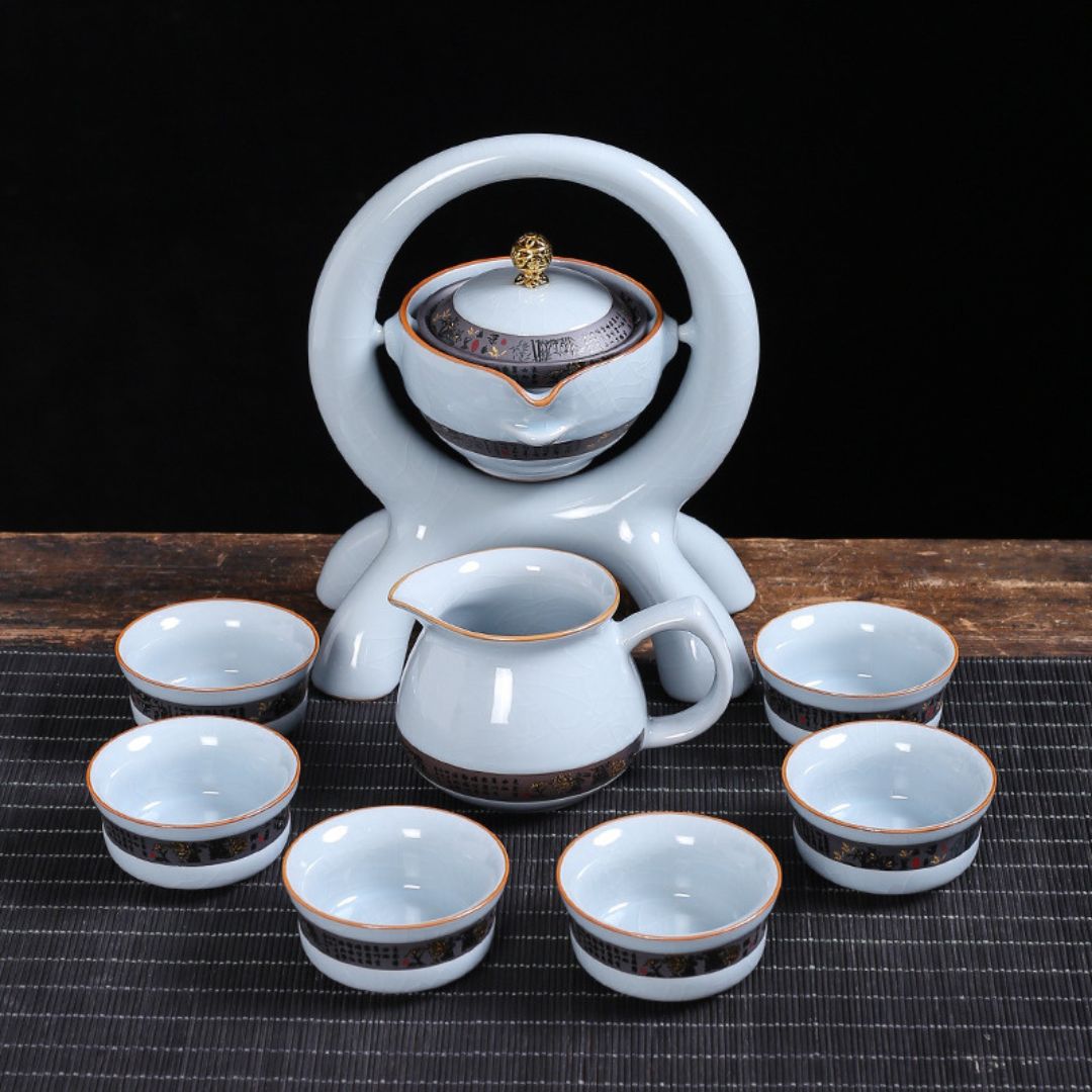 Conjunto de Chá Kung Fu Ruyao Retrô de Porcelana