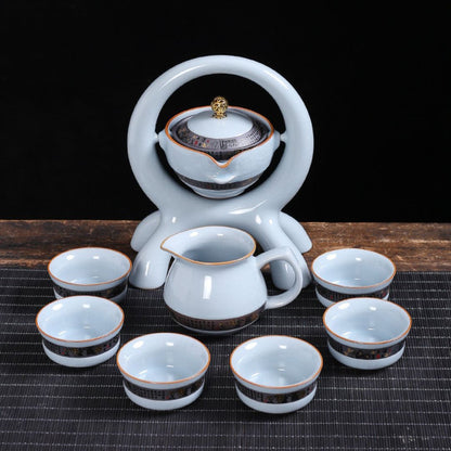 Conjunto de Chá Kung Fu Ruyao Retrô de Porcelana