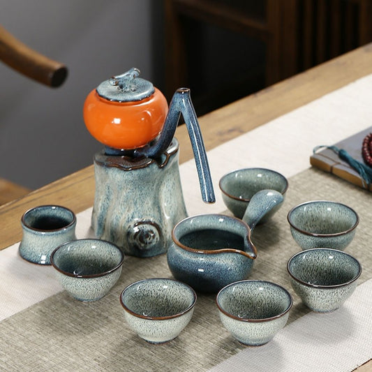 Conjunto de Chá Mingrui Ruyi Caqui Automático